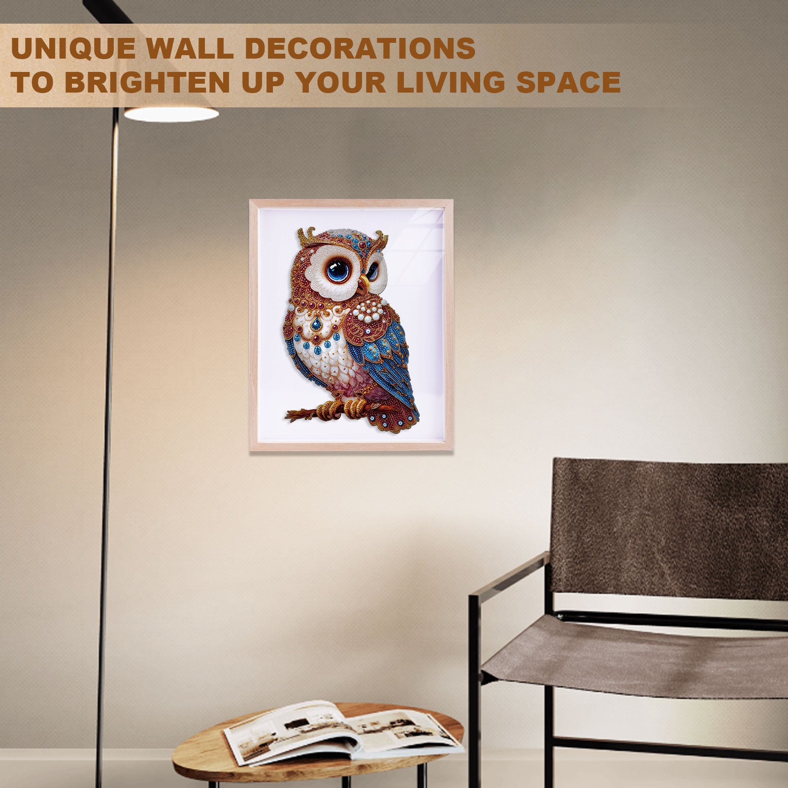 Diamond Art Owl 3D Vision Jigsaw Puzzles - Aeekdook