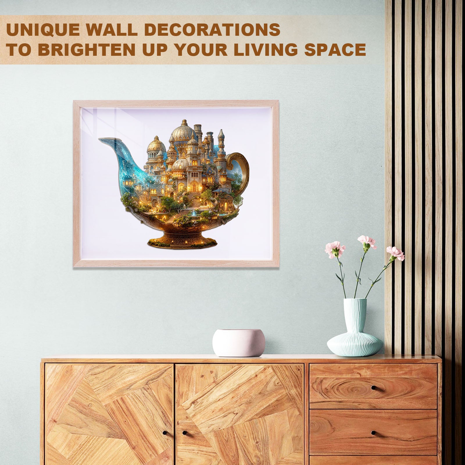 Enchanted Teapot Citadel Wooden Jigsaw Puzzles - Aeekdook