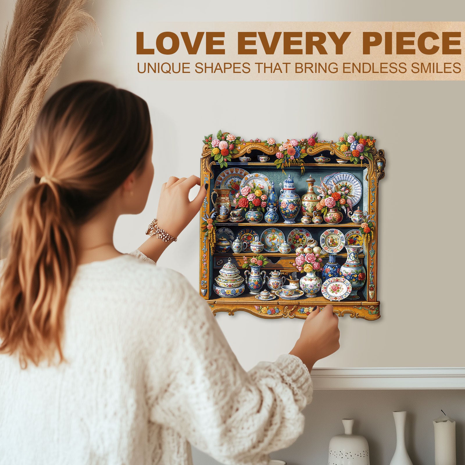 Porcelain Treasures Wooden Puzzles for Adults - Aeekdook