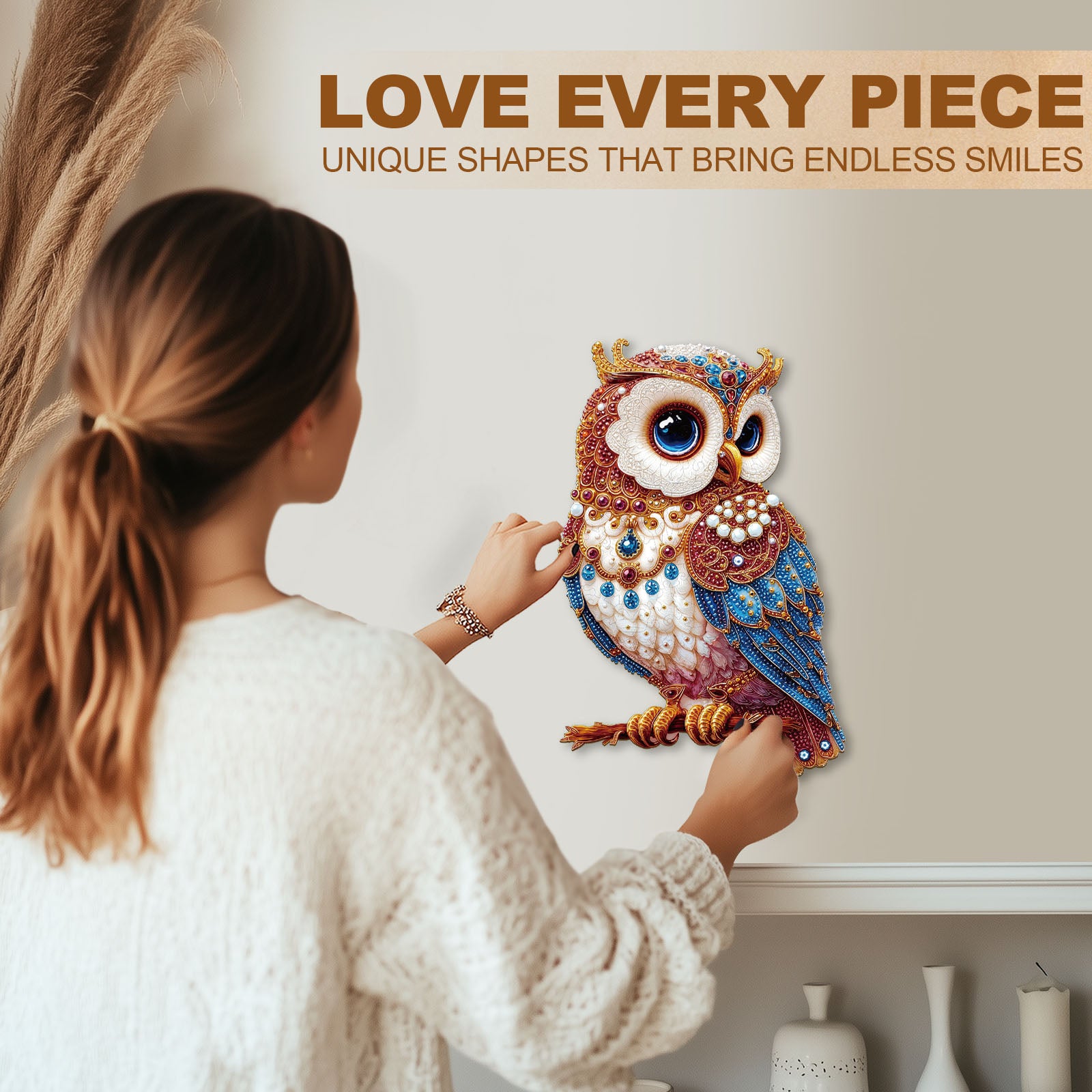 Diamond Art Owl 3D Vision Jigsaw Puzzles - Aeekdook