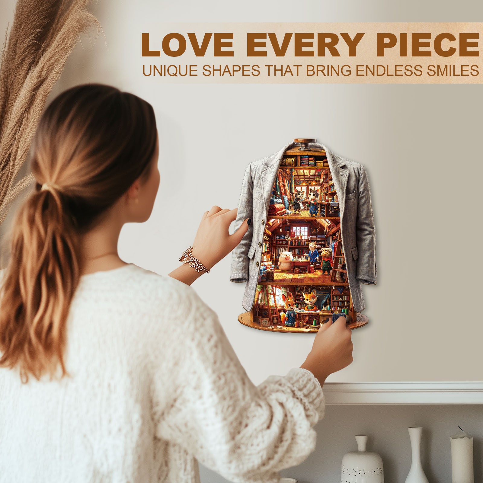 Blissful Wardrobe Wood Puzzles for Adults - Aeekdook