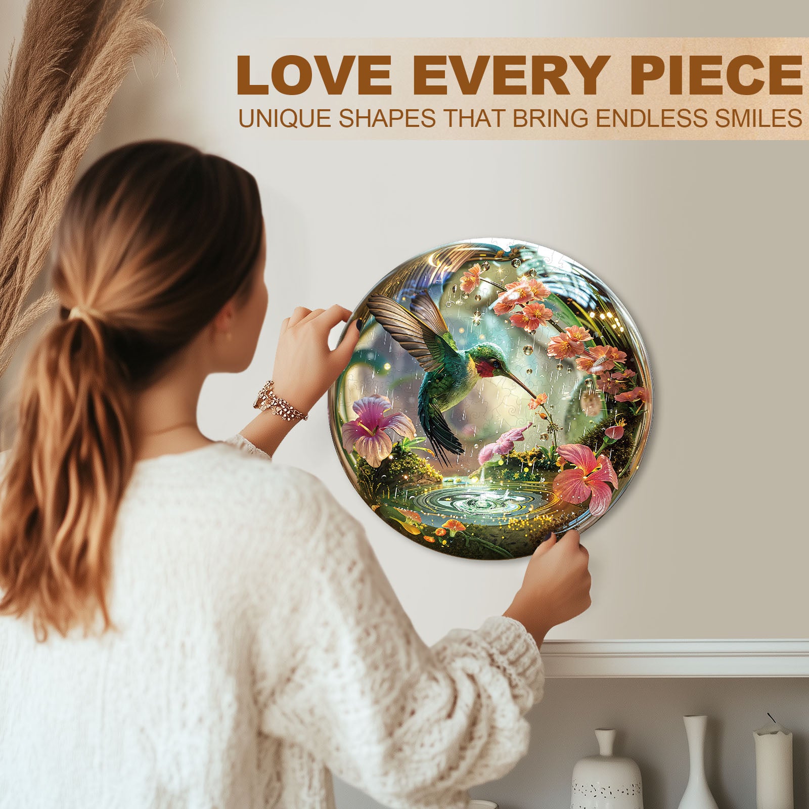 Hummy Raindrop Wooden Puzzles for Adults - Aeekdook