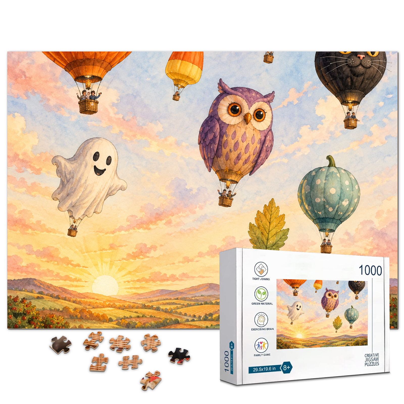 Great Pumpkin Balloon Festival Jigsaw Puzzle - puzzle product view