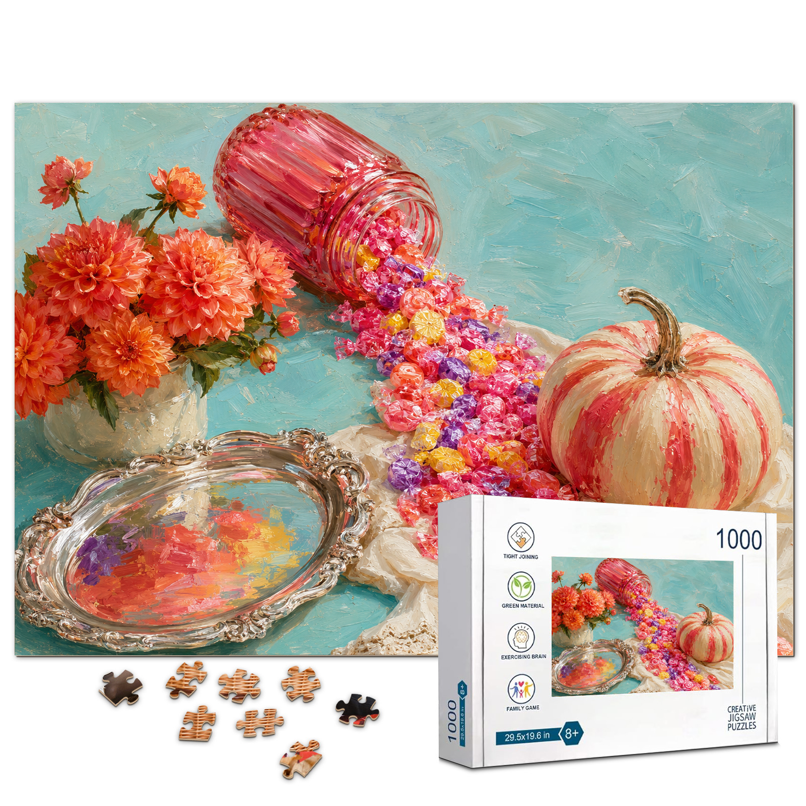 Halloween Candy Still Life 1000 Piece Puzzle - puzzle product view