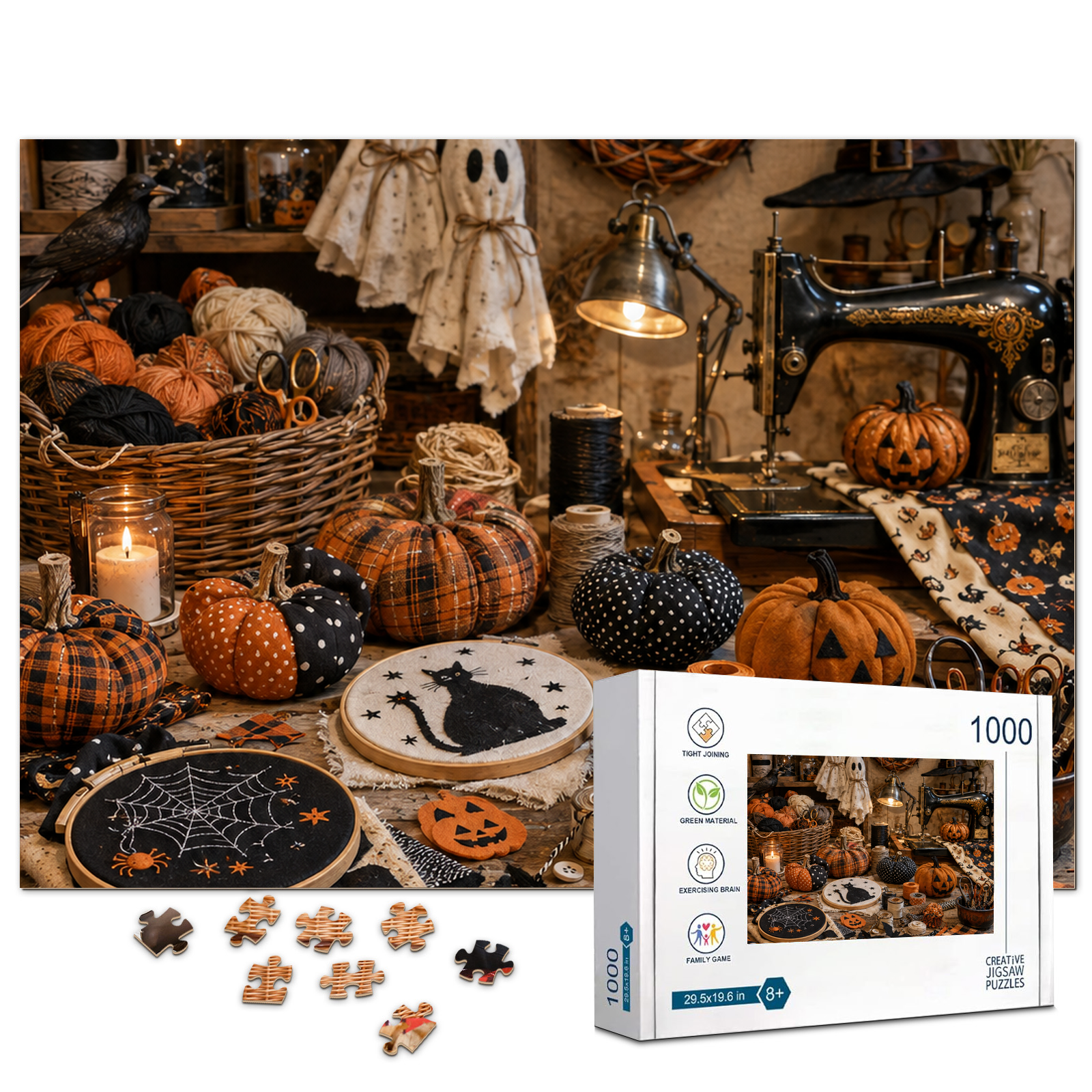 Halloween Craft Room Jigsaw Puzzle - puzzle product view