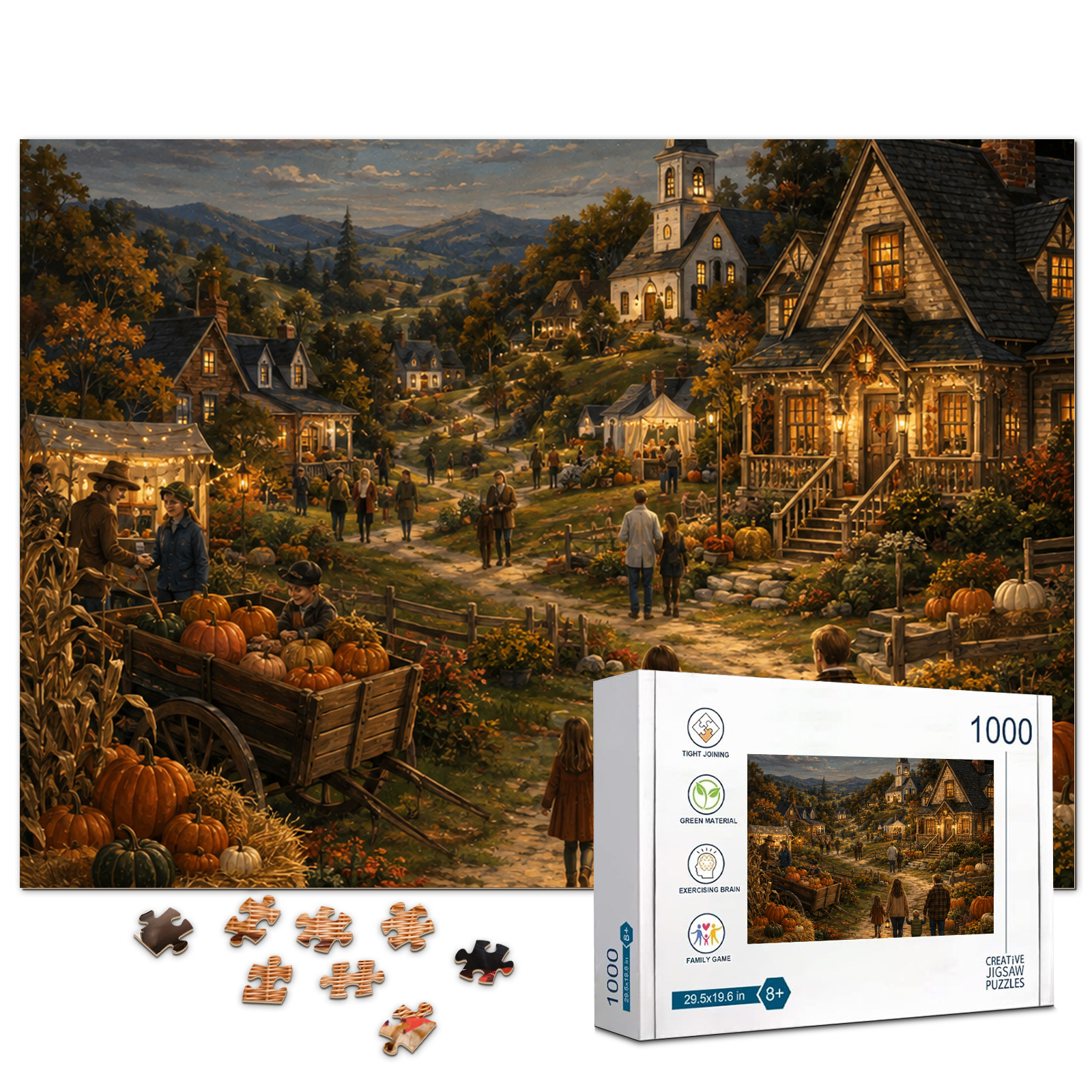 Harvest Moon Village Halloween Puzzle - puzzle product view