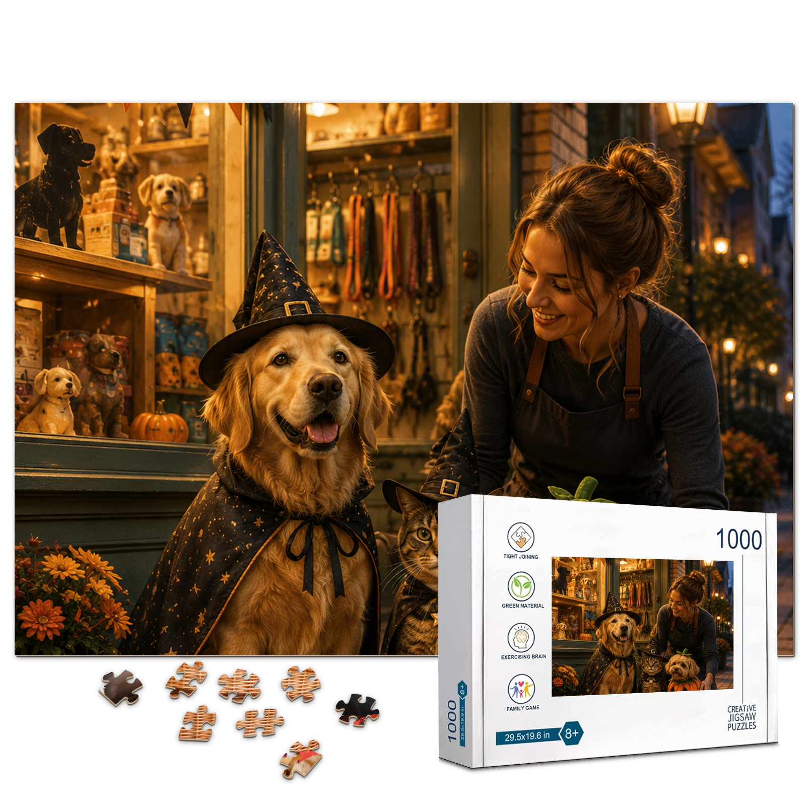 Costume Night Pet Halloween Jigsaw Puzzle - puzzle product view