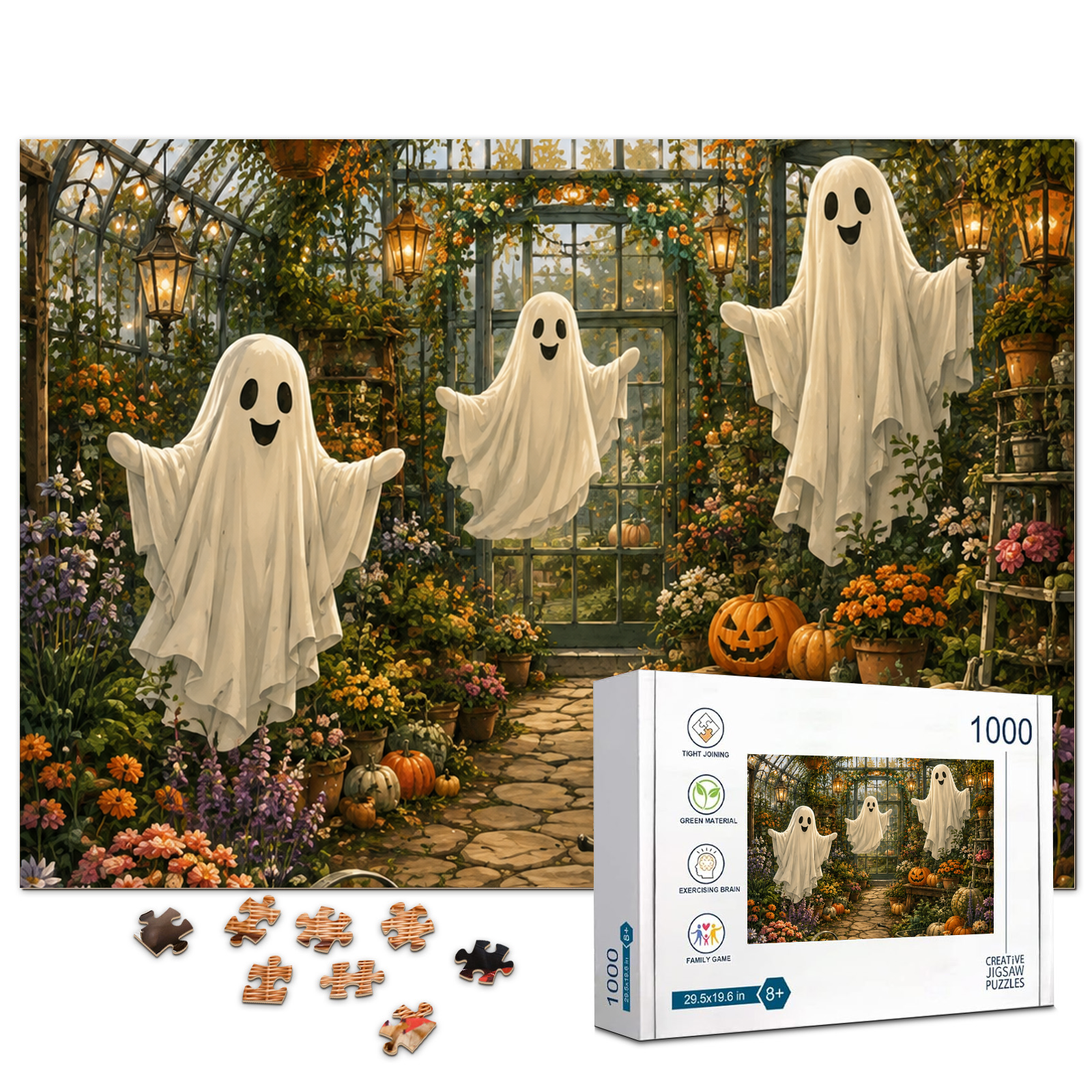 Friendly Ghost Conservatory Jigsaw Puzzle - puzzle product view