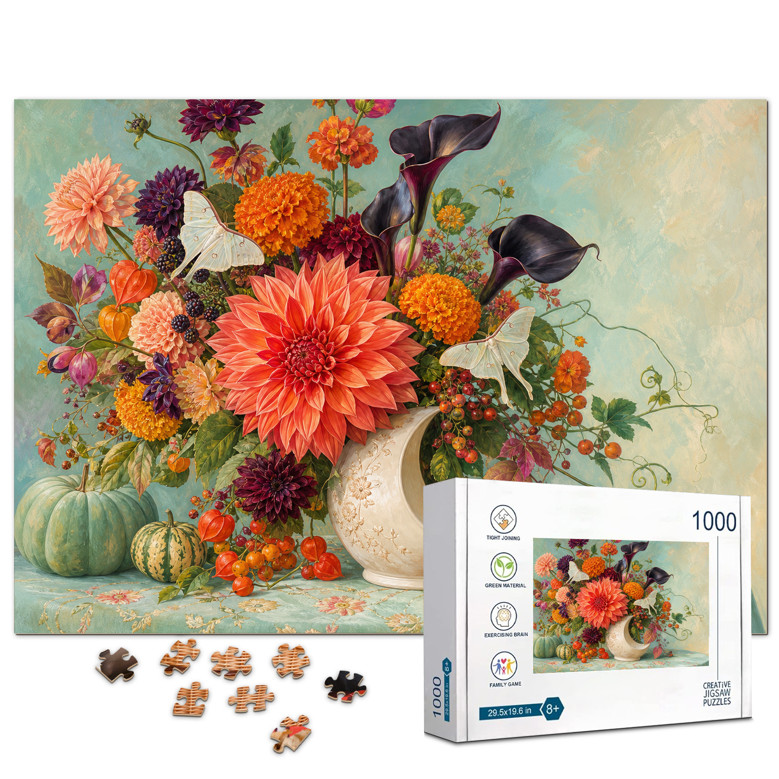 Harvest Moon Bouquet 1000 Piece Puzzle - puzzle product view