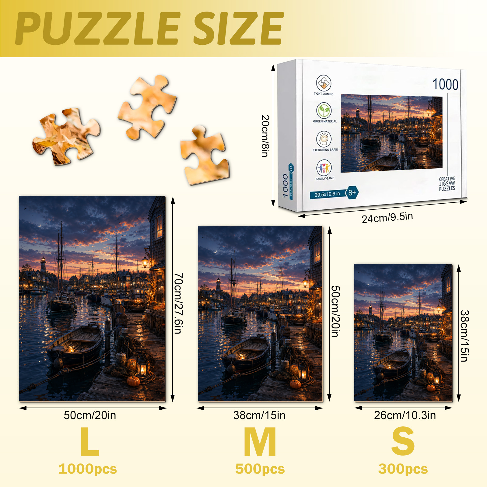 Pumpkin Harbor Halloween Jigsaw Puzzle - puzzle detail view