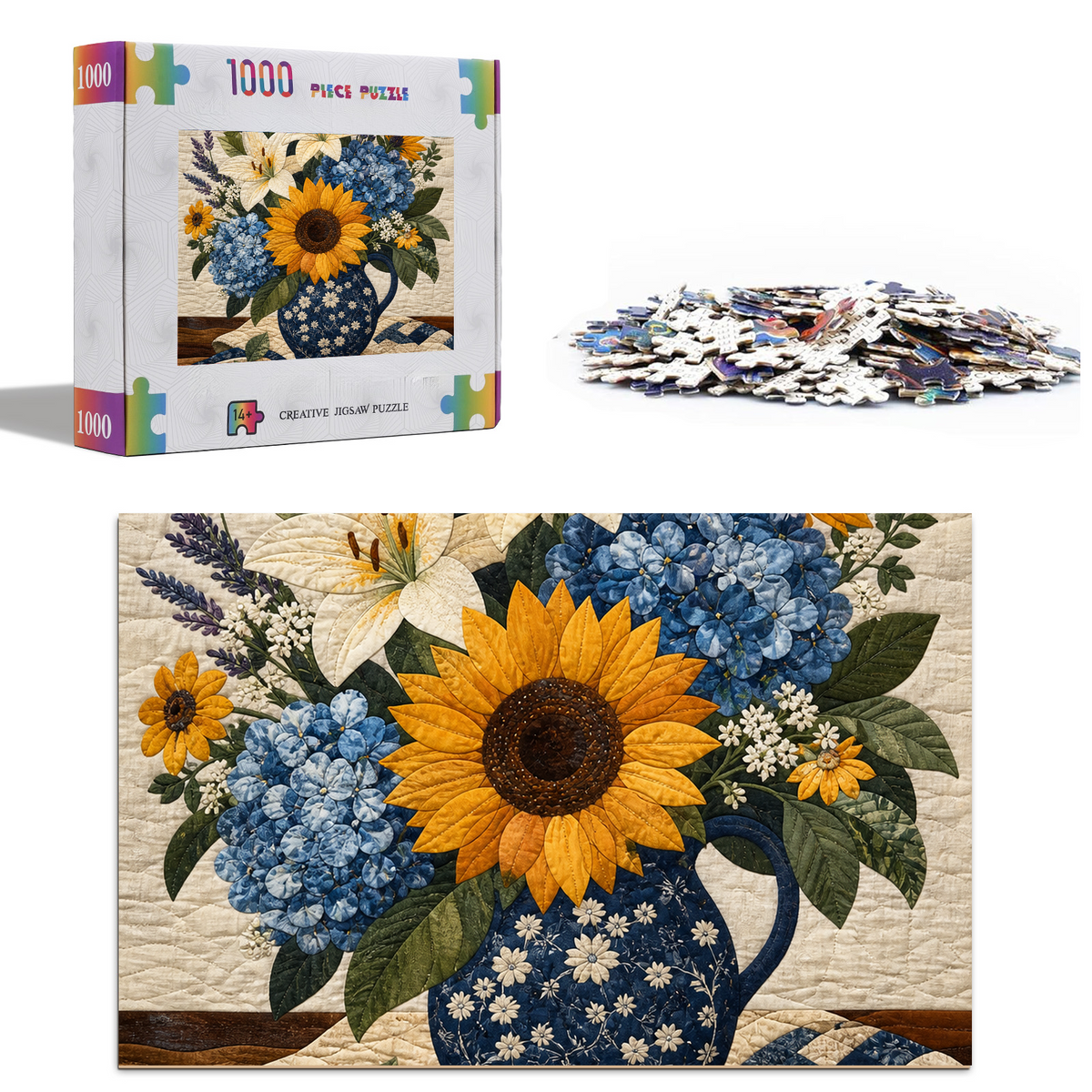 Vibrant Botanical Still Life Portrait Puzzle - puzzle product view