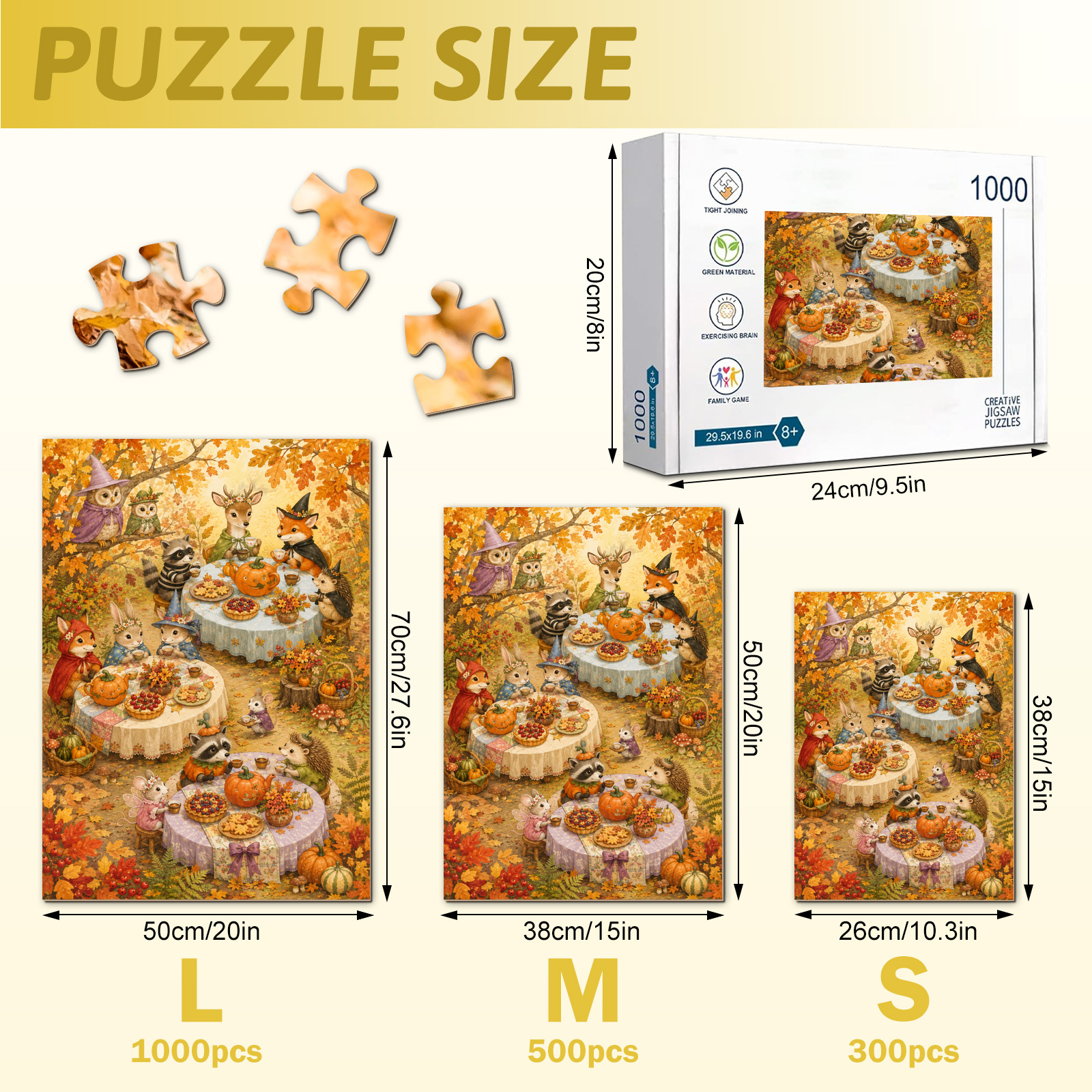 Woodland Costume Tea Party Jigsaw Puzzle - puzzle detail view