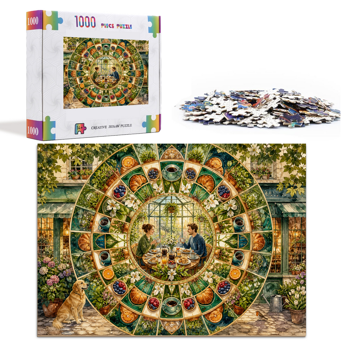 Luminous Greenhouse Breakfast Landscape Puzzle - puzzle product view