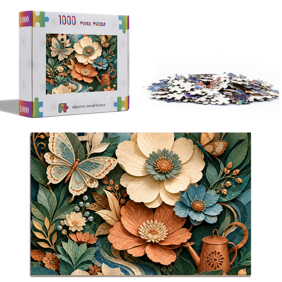 Secret Paper Garden Symphony Portrait Puzzle - puzzle product view