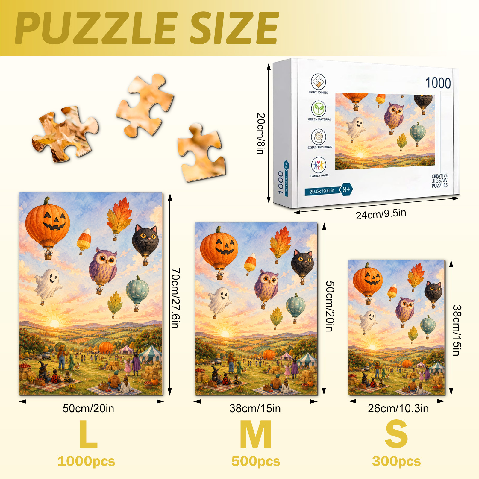 Great Pumpkin Balloon Festival Jigsaw Puzzle - puzzle detail view