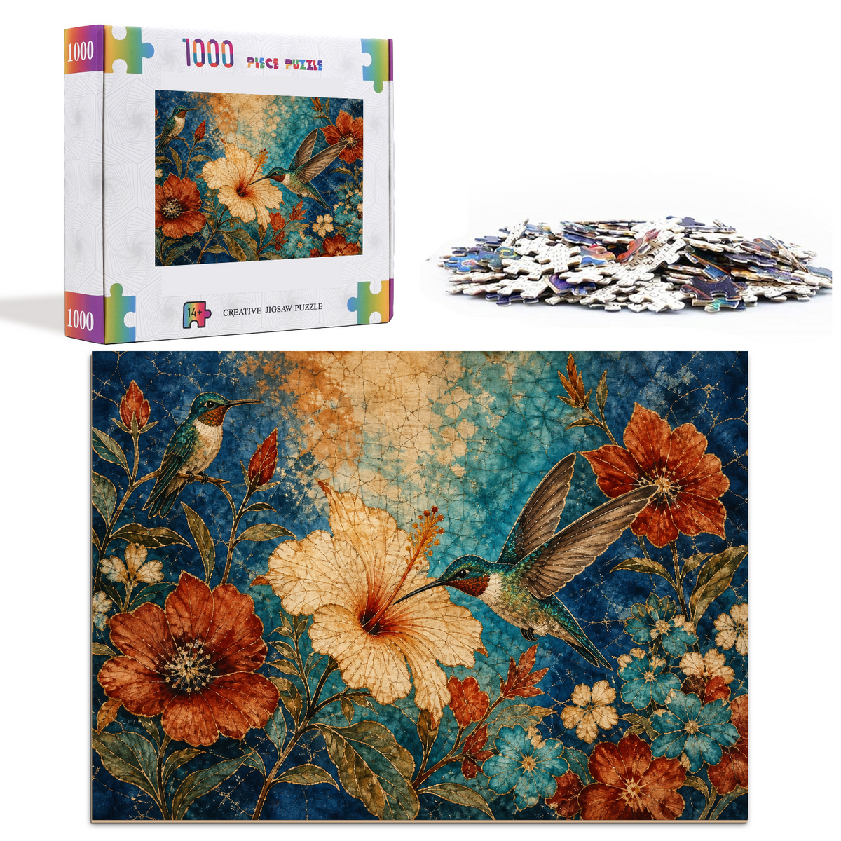 Quiet Hummingbirds Landscape Puzzle - puzzle product view