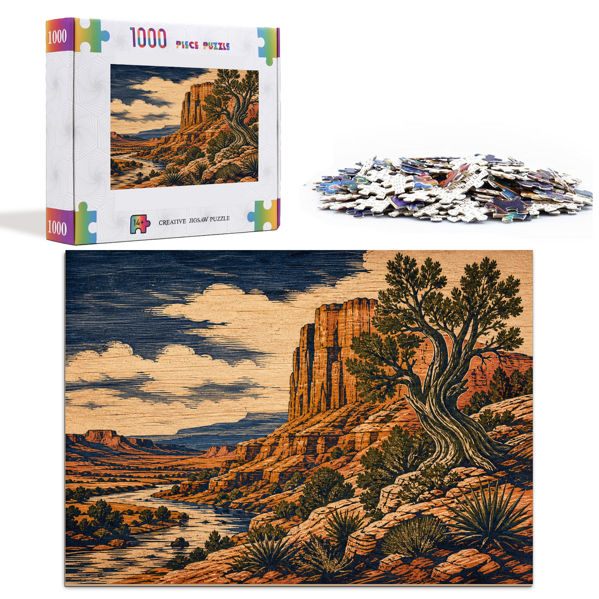 Quiet Desert Canyon Landscape Puzzle - puzzle product view