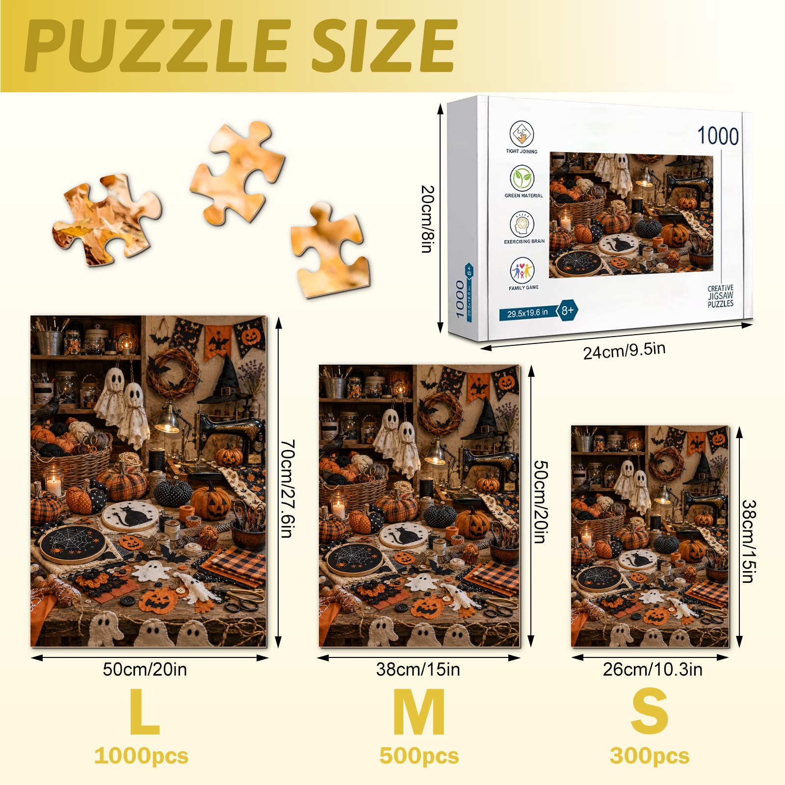 Halloween Craft Room Jigsaw Puzzle - puzzle detail view