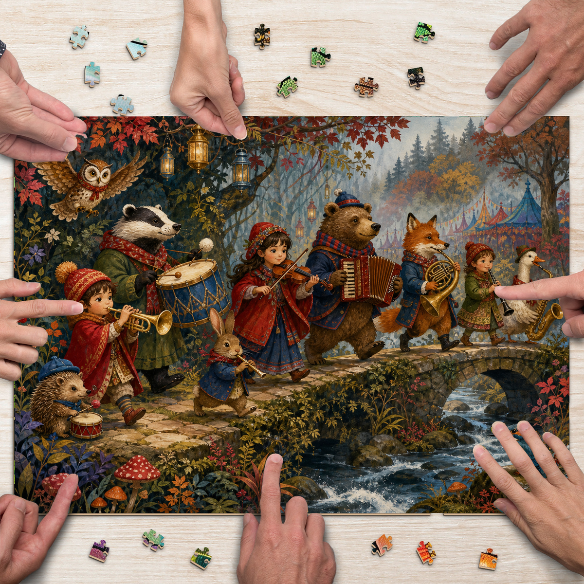 Misty Music Makers Parade Landscape Puzzle - puzzle product view