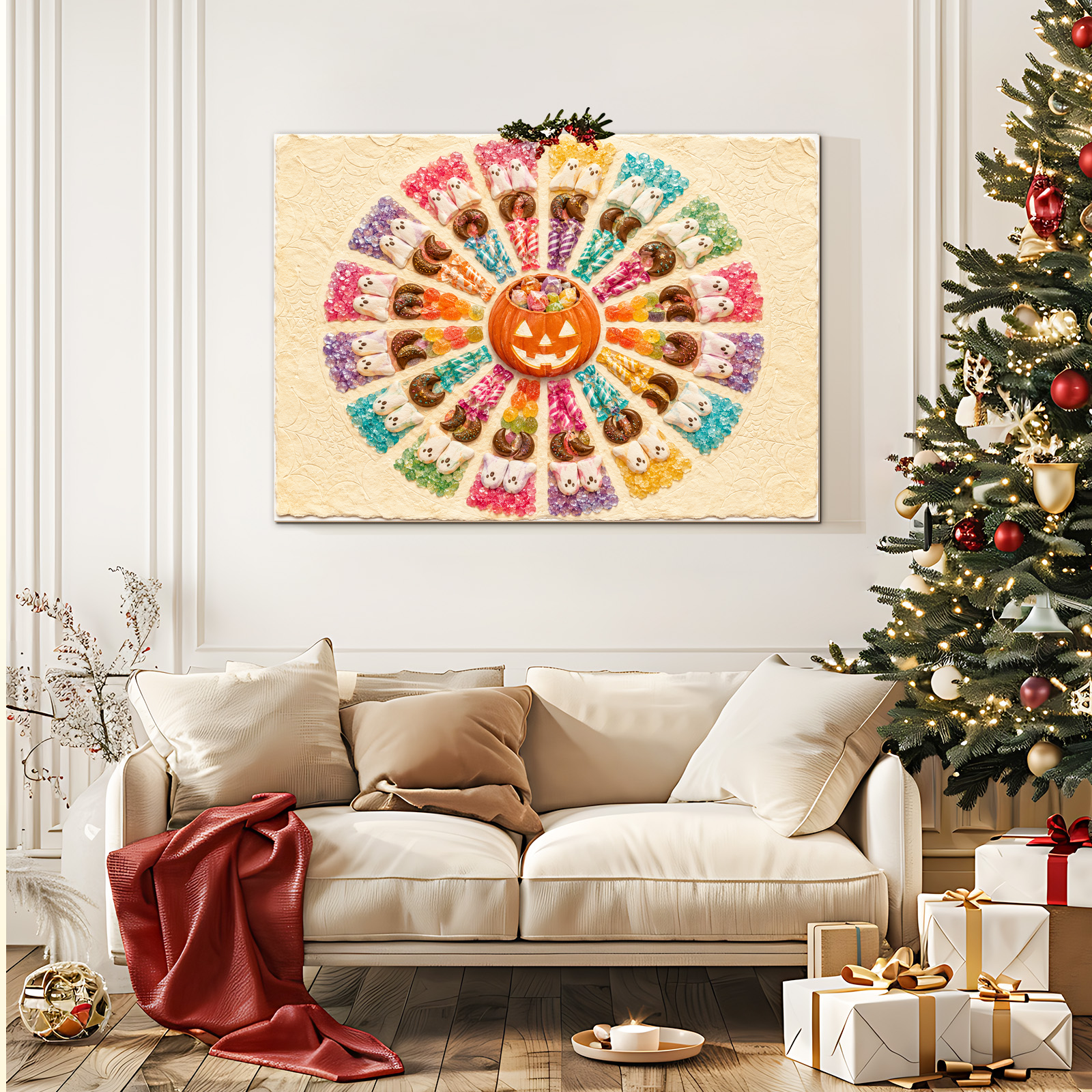Halloween Candy Kaleidoscope 1000 Piece Puzzle - puzzle packaging view
