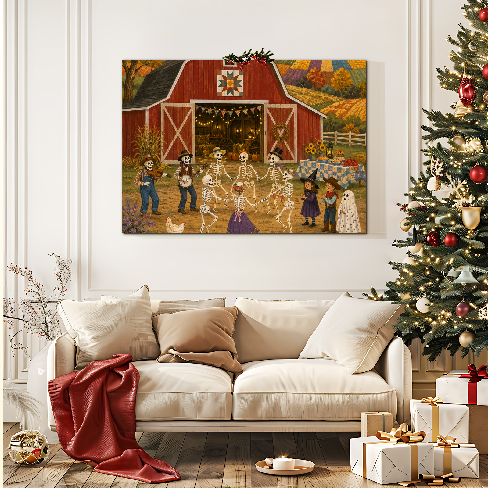 Harvest Barn Dance Halloween Jigsaw Puzzle - puzzle packaging view