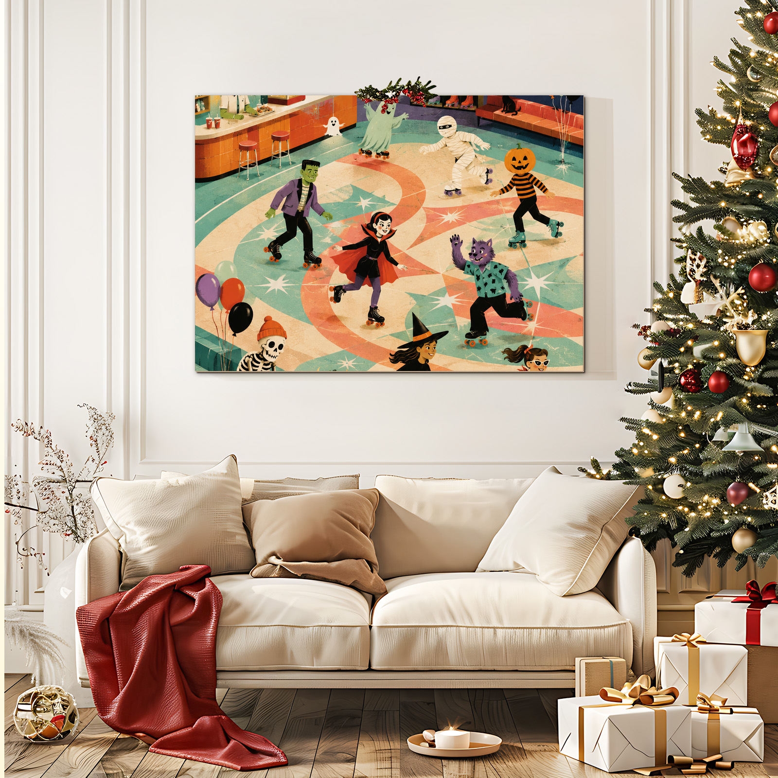Monster Roller Rink Halloween Jigsaw Puzzle - puzzle packaging view