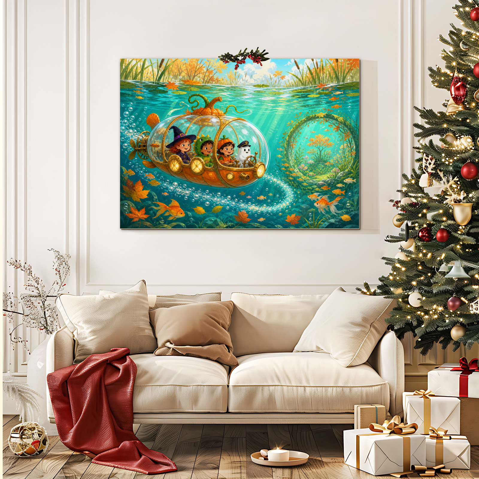 Pumpkin Pond Submarine 1000 Piece Puzzle - puzzle packaging view