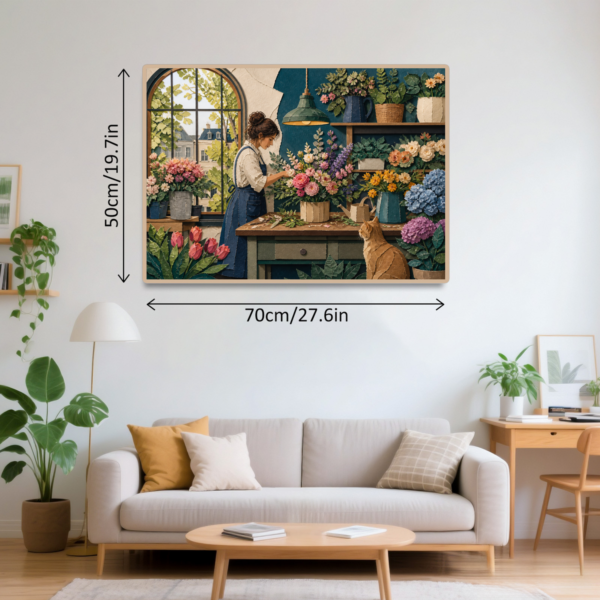 Story-Rich Flower Shop Landscape Puzzle - puzzle product view