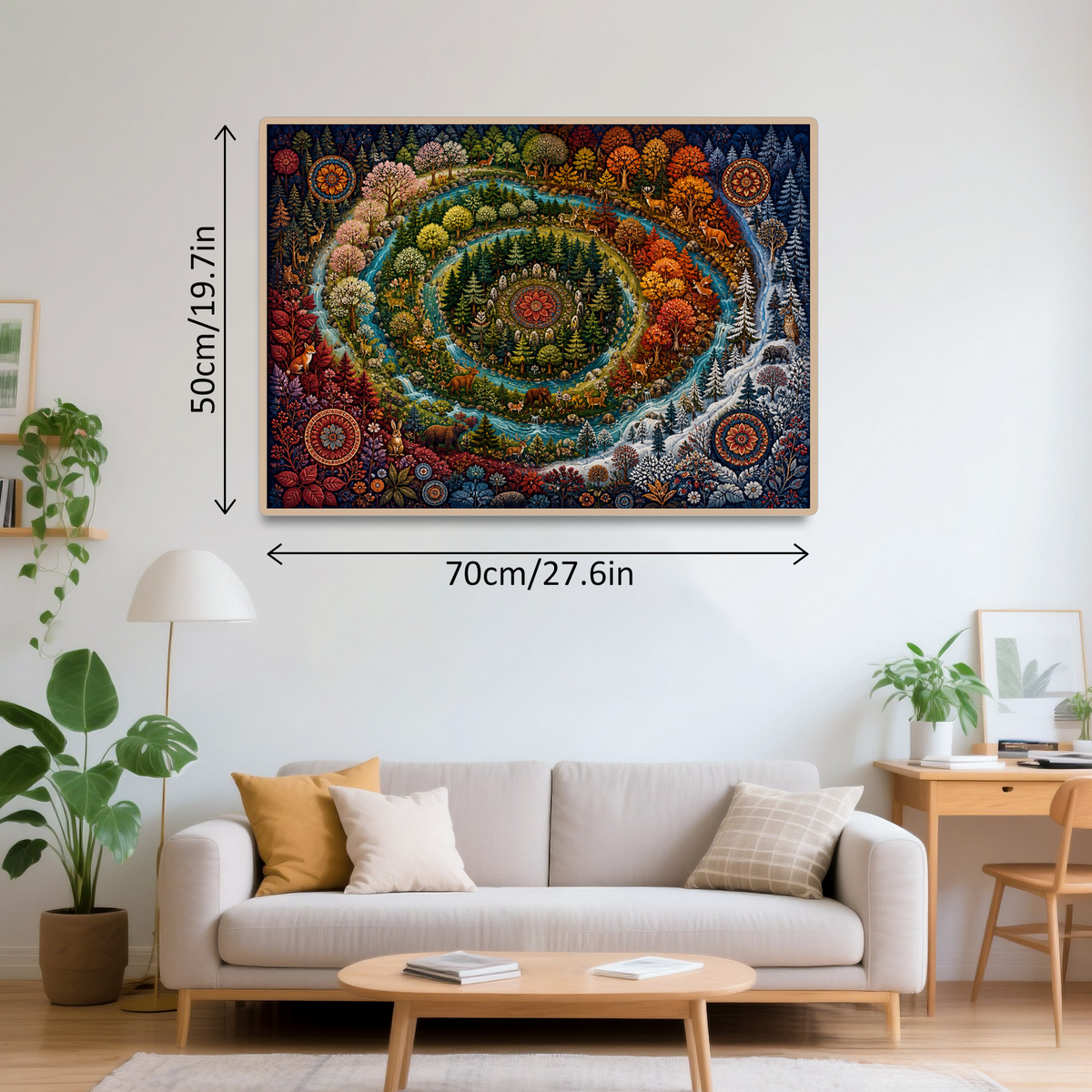 Enchanted Forest Ring Pattern Landscape Puzzle - puzzle product view