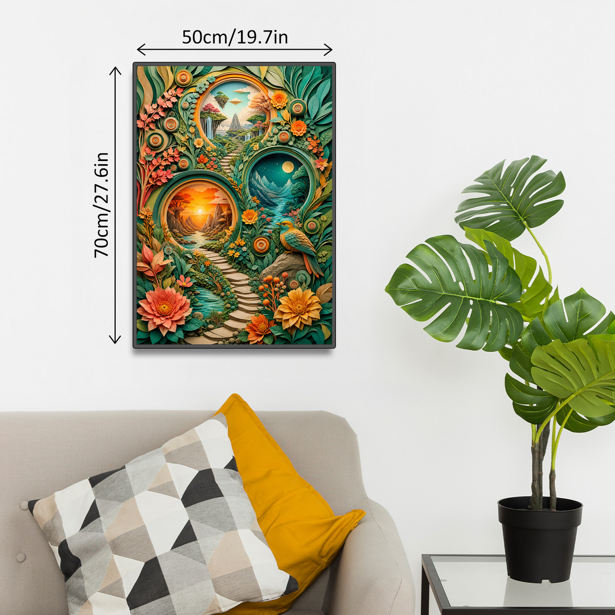 Sapphire Portal Garden Worlds Portrait Puzzle - puzzle product view
