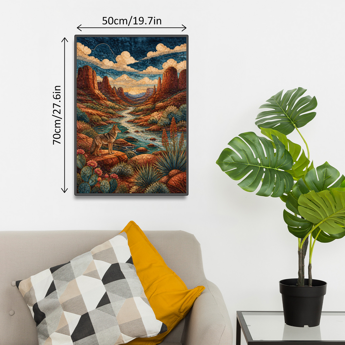 Story-Rich Desert Canyon Portrait Puzzle - puzzle product view