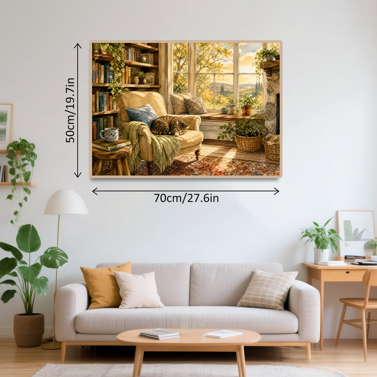 Golden-Hour Reading Nook Landscape Puzzle - puzzle product view