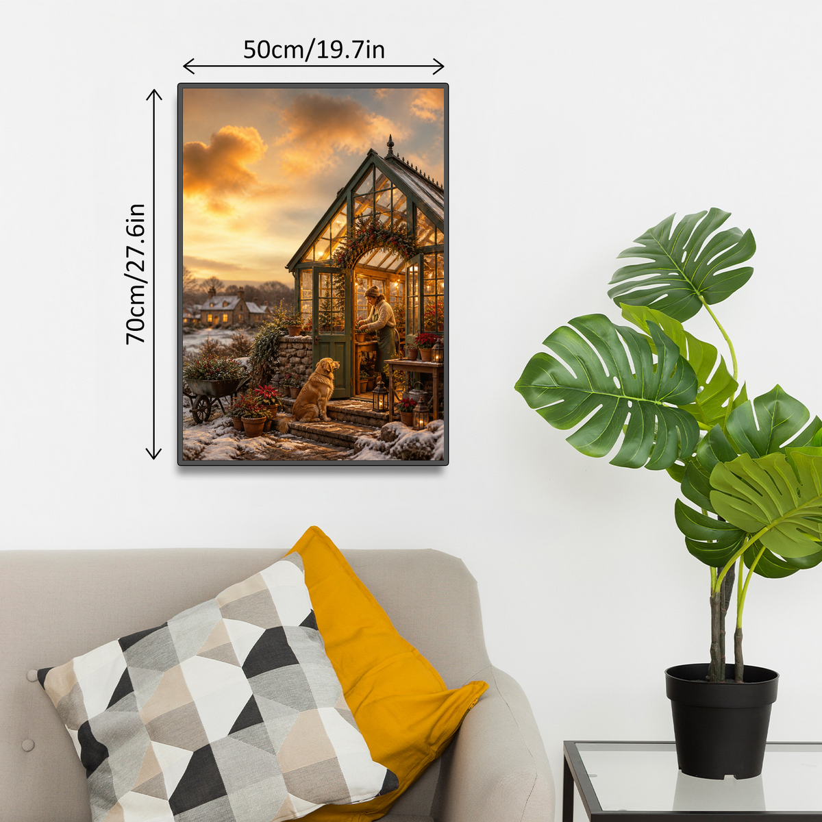Rain Washed Holiday Greenhouse Soft 3d Storybook Portrait Puzzle - puzzle product view