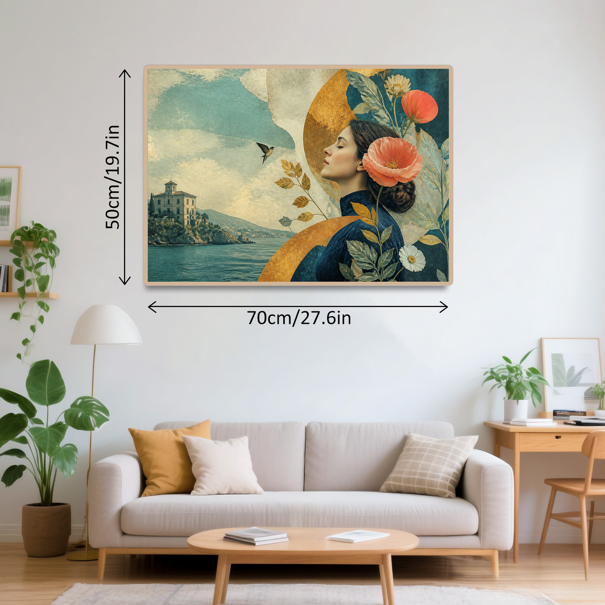 Story Rich Botanical Still Life Surreal Collage Landscape Puzzle - puzzle product view