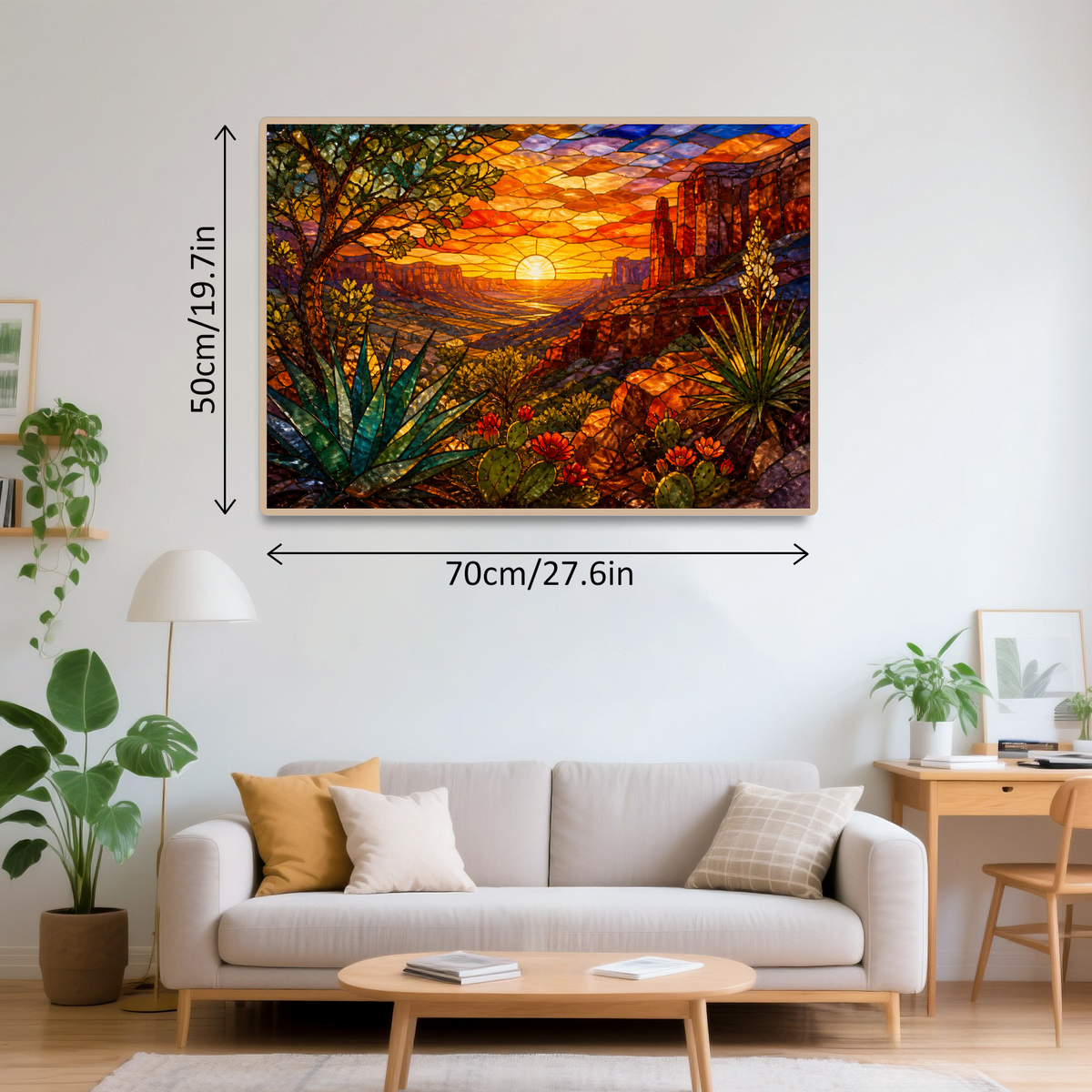 Golden-Hour Desert Canyon Landscape Puzzle - puzzle product view