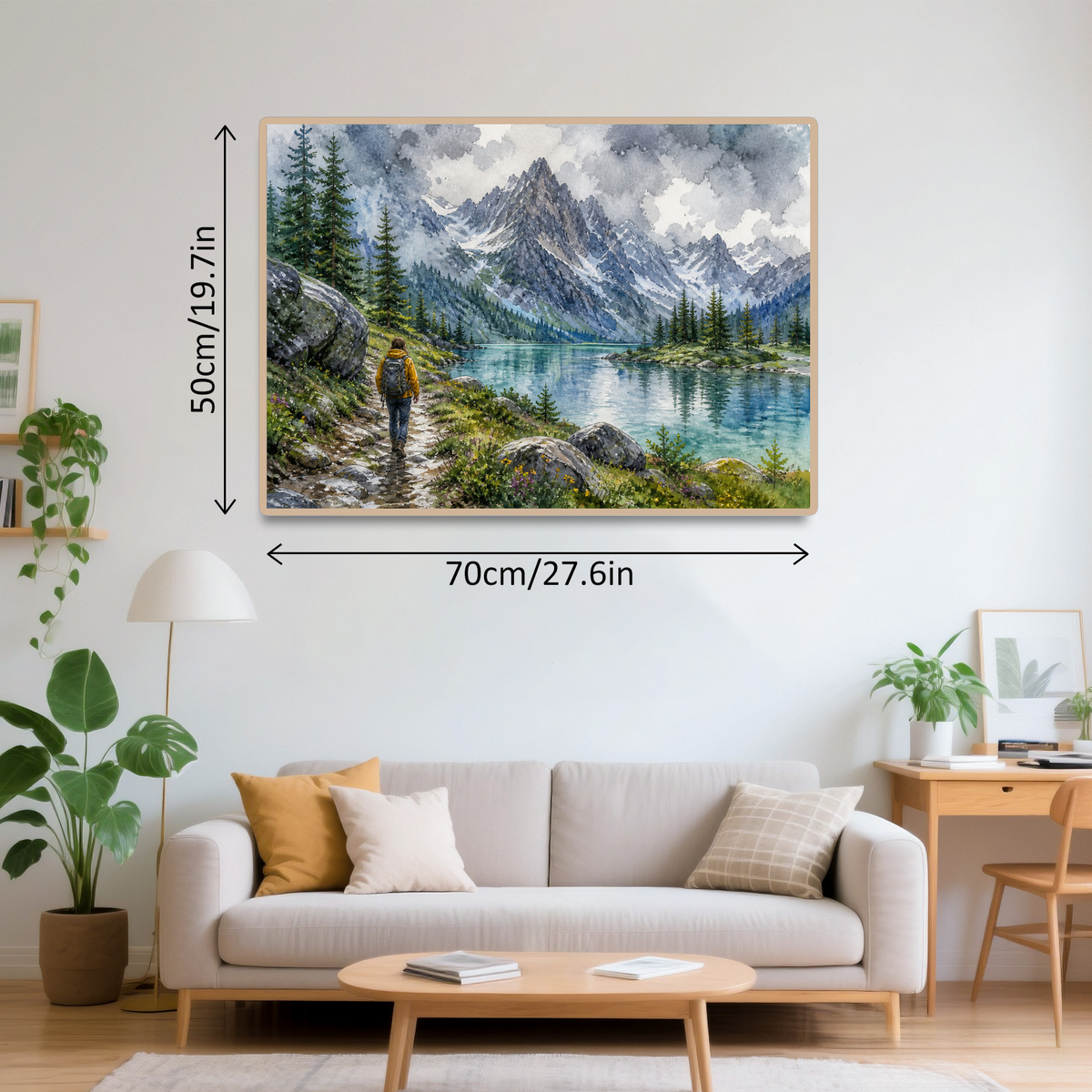 Rain-Washed Alpine Lake Landscape Puzzle - puzzle product view