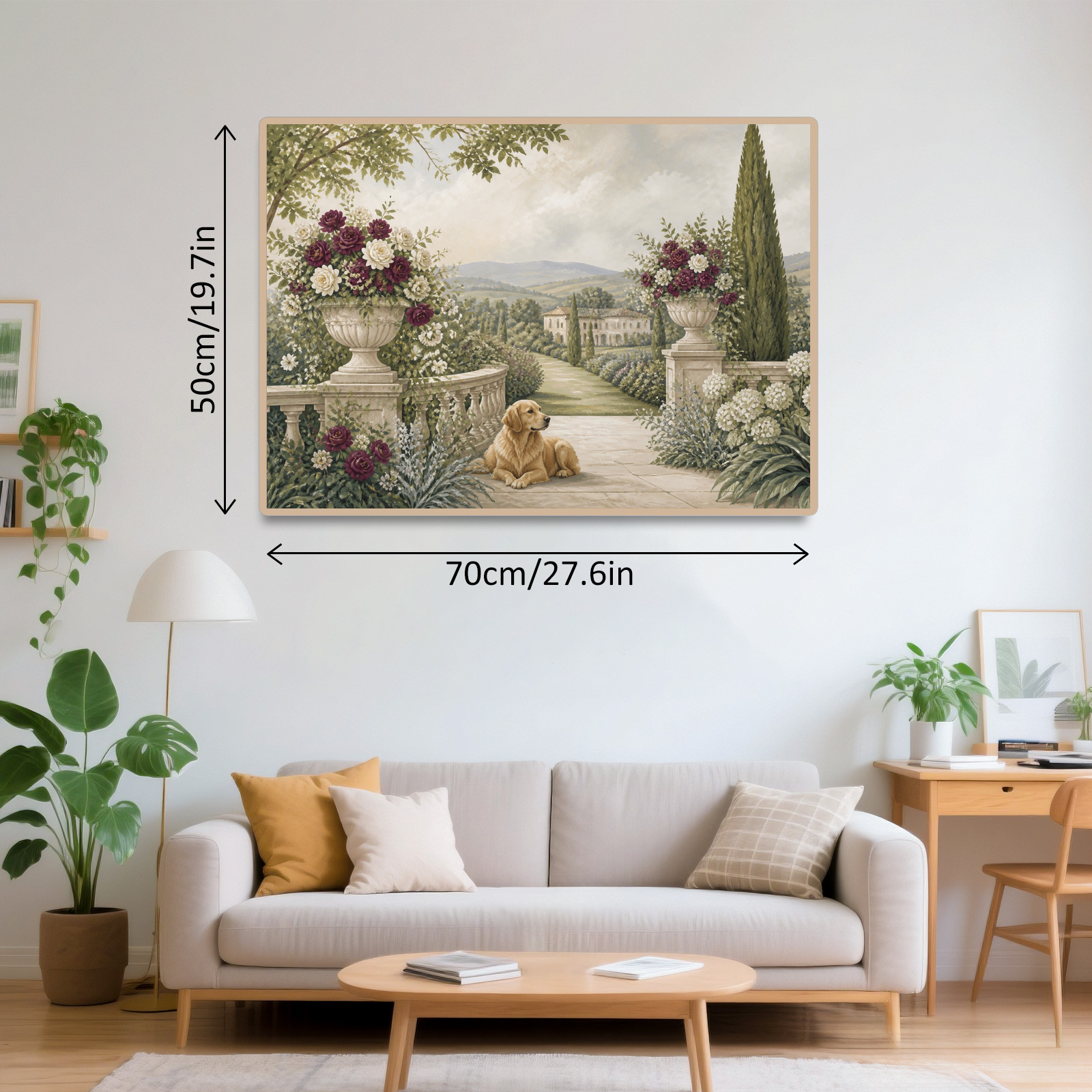 Sunlit Paper Cut Garden Tile Mural Landscape Puzzle - puzzle product view