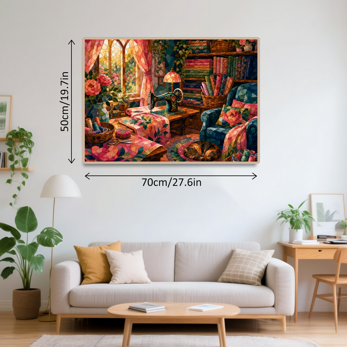 Copperleaf Cottage Sewing Room Landscape Puzzle - puzzle product view