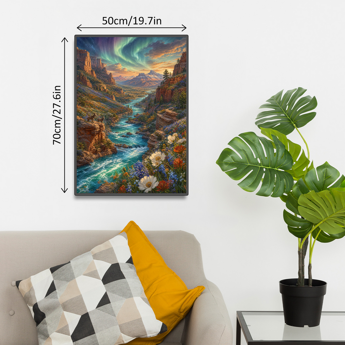 Aurora Wildflower Canyon River 260 Portrait Puzzle - puzzle product view