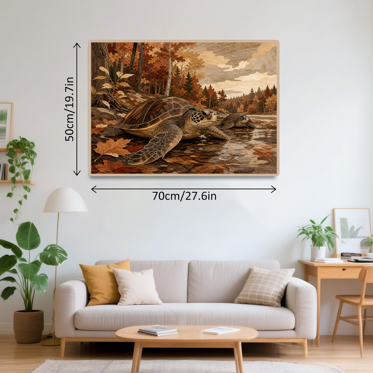 Rain-Washed Sea Turtles Landscape Puzzle - puzzle product view