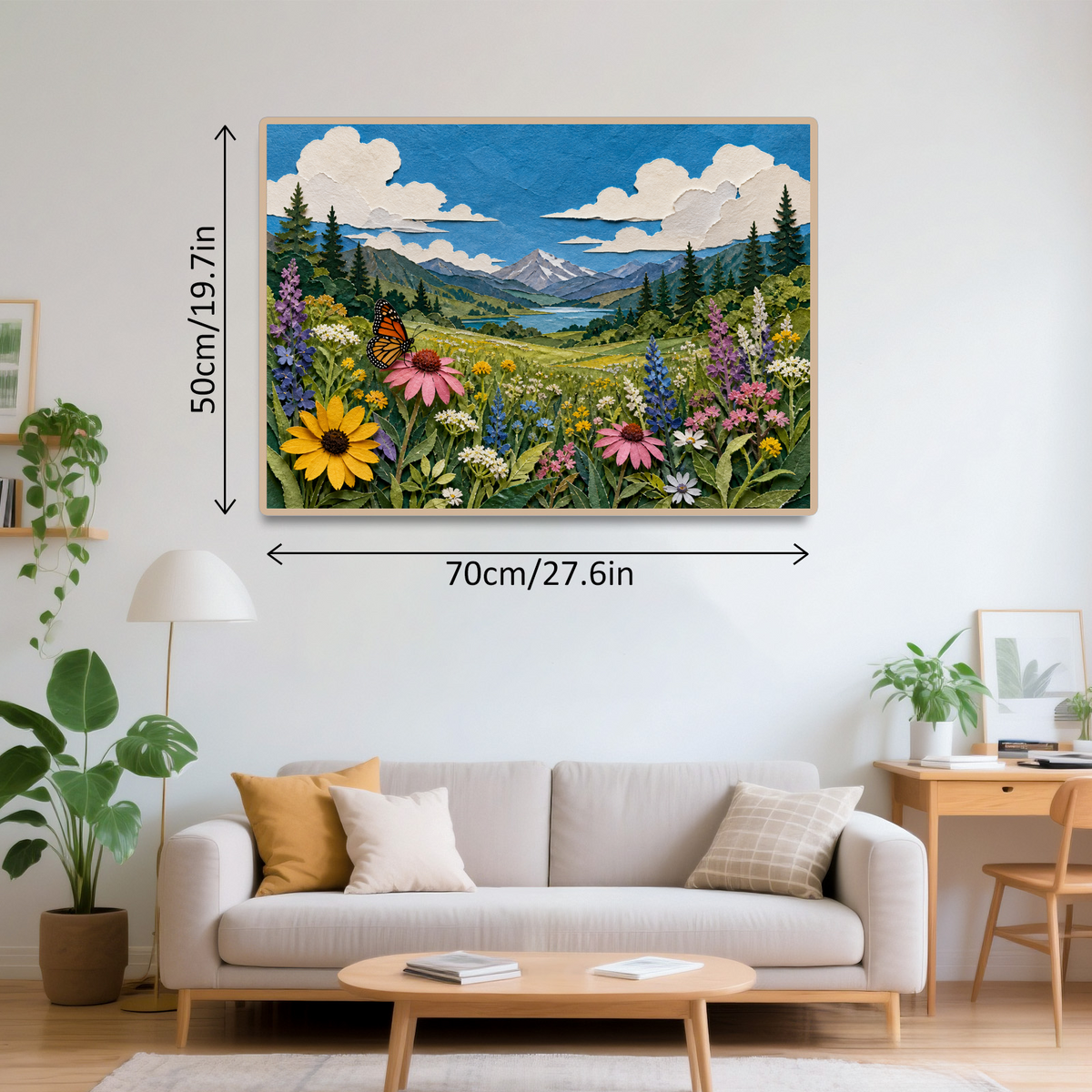 Story-Rich Wildflower Meadow Landscape Puzzle - puzzle product view