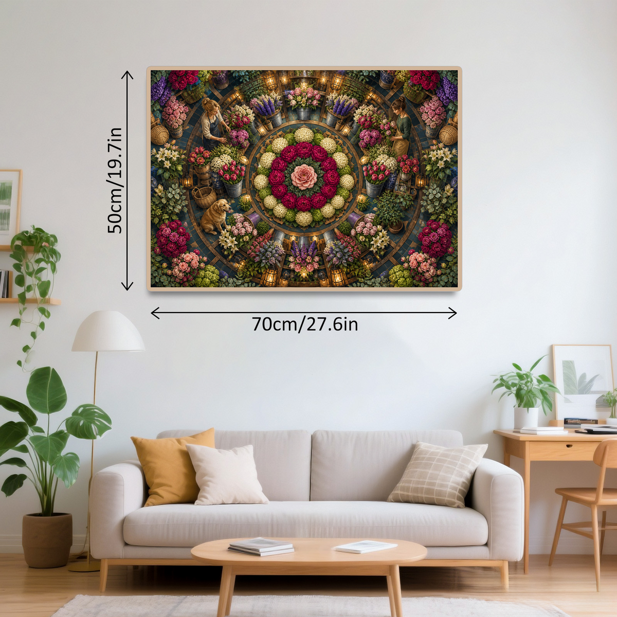 Vibrant Flower Shop Landscape Puzzle - puzzle product view