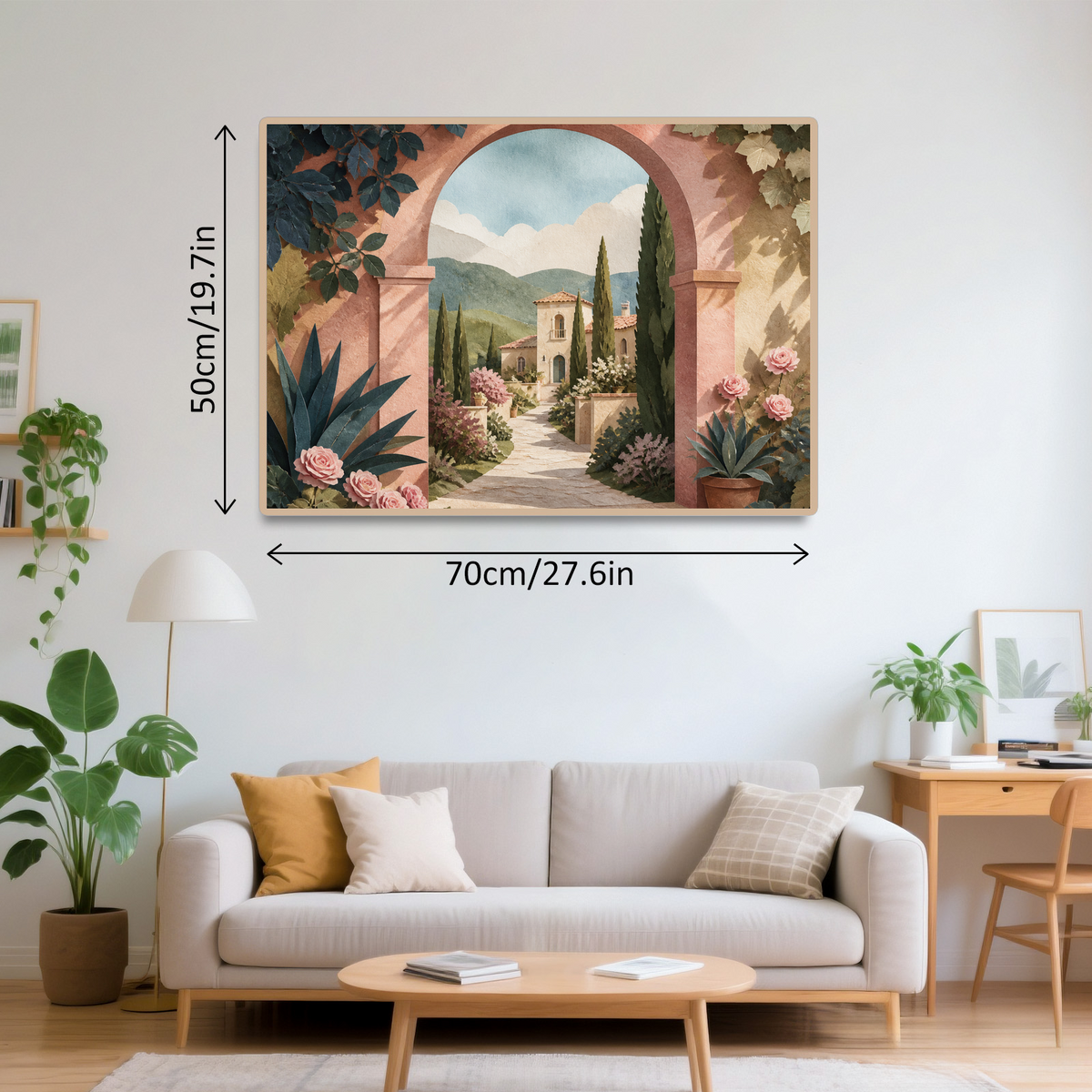 Quiet Paper Cut Garden Geometric Abstract Landscape Puzzle - puzzle product view