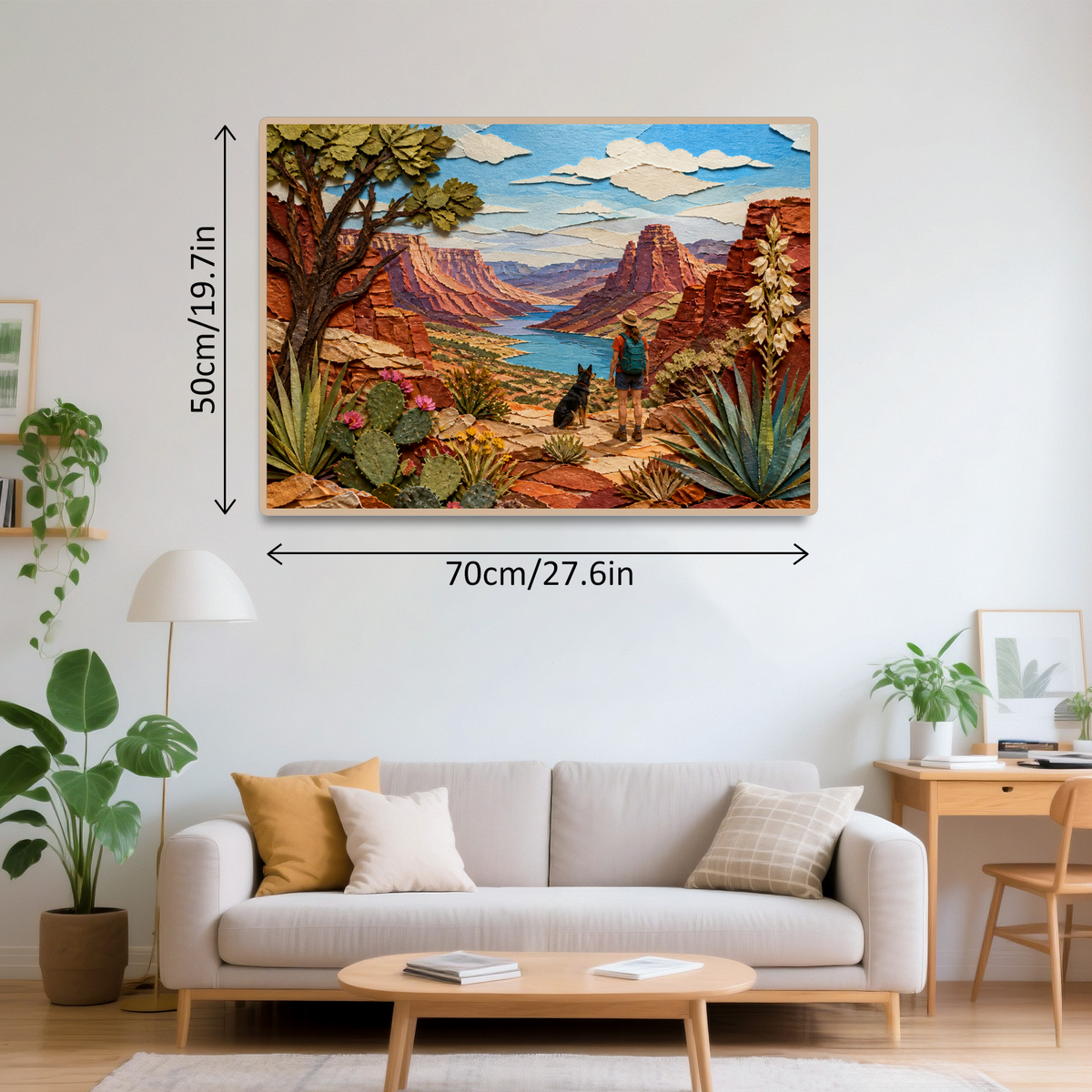 Vibrant Desert Canyon Landscape Puzzle - puzzle product view