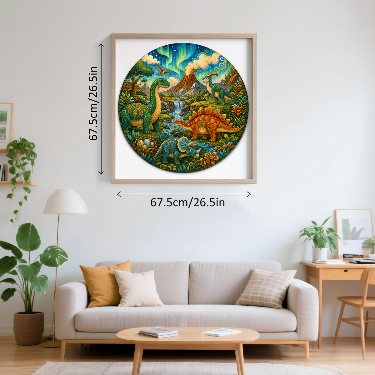 Aurora Friendly Dinosaur Valley Round Puzzle - puzzle product view