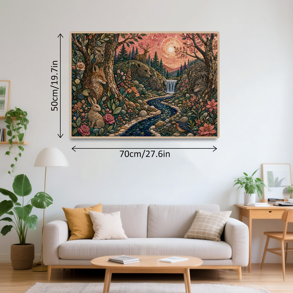 Whispering Hidden Animal Forest Landscape Puzzle - puzzle product view