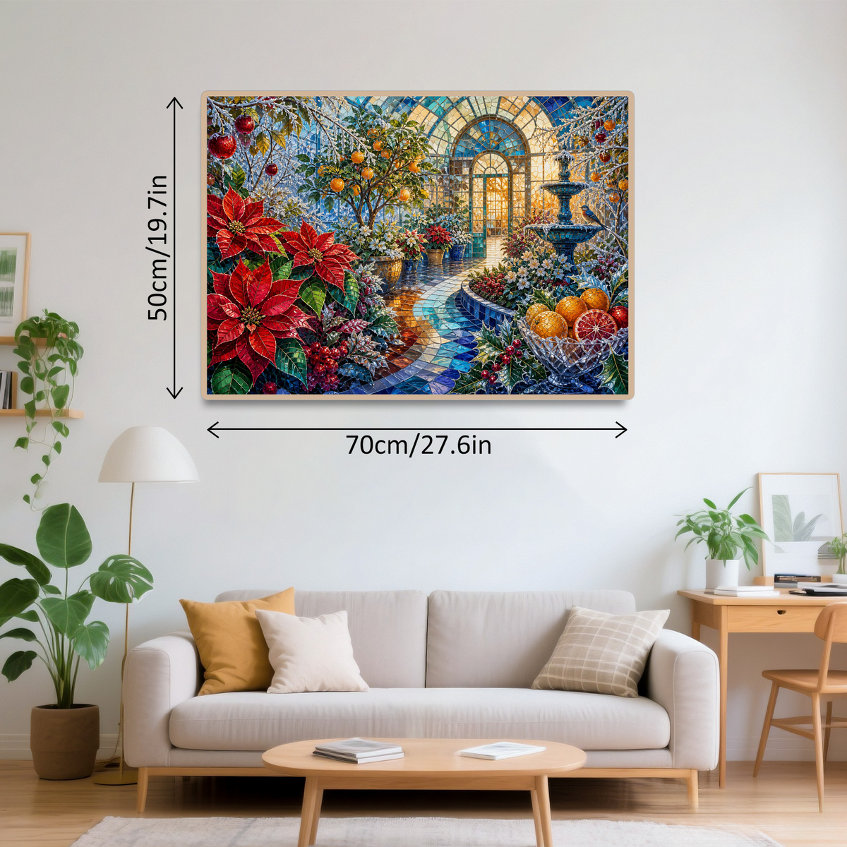 Velvet Frosted Greenhouse Landscape Puzzle - puzzle product view