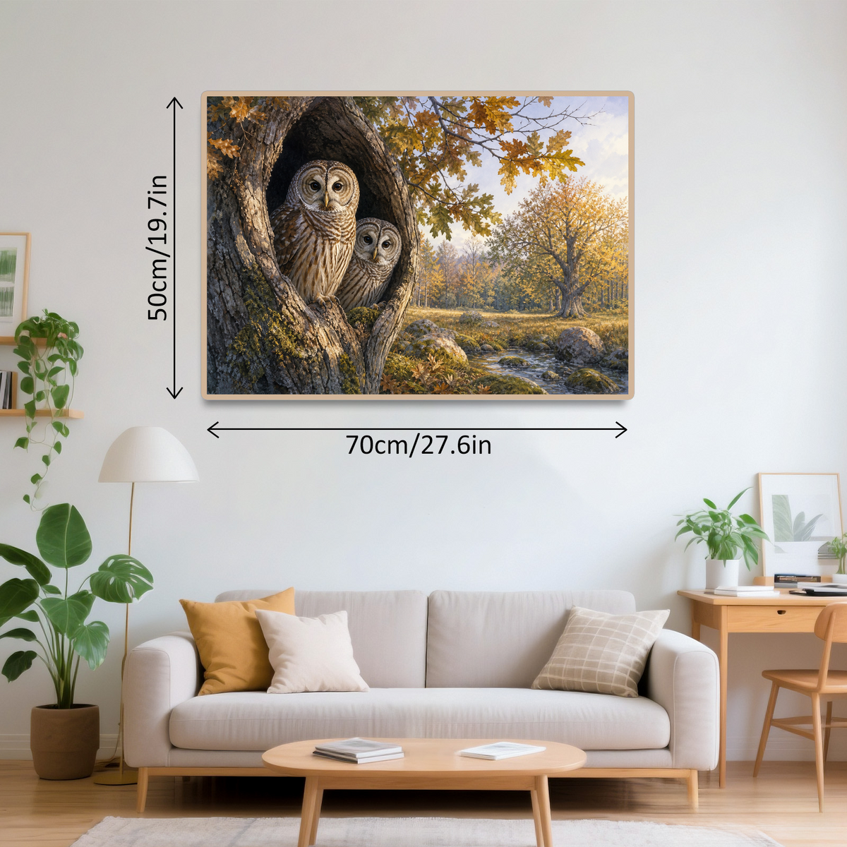 Luminous Owls Landscape Puzzle - puzzle product view