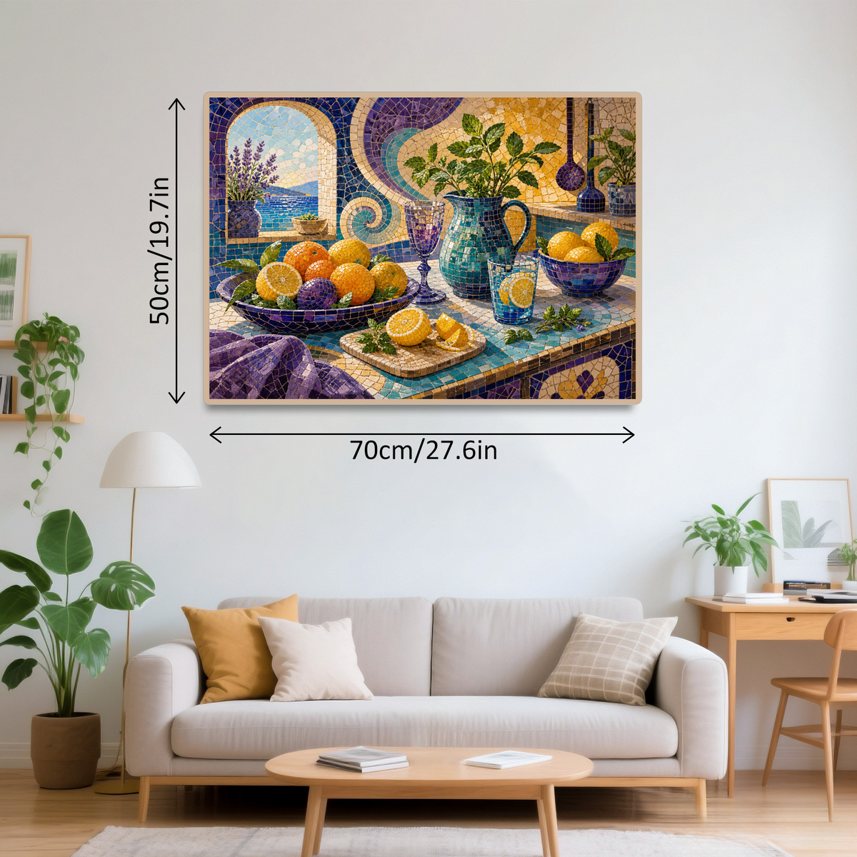 Dancing Citrus Kitchen Still Life Landscape Puzzle - puzzle product view