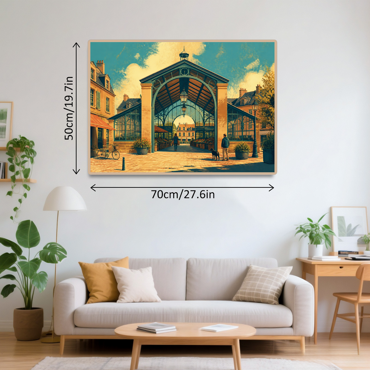 Quiet Covered Market Hall Landscape Puzzle - puzzle product view